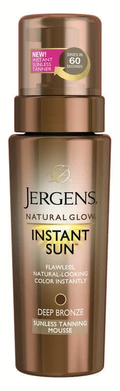 jergens natural glow instant sun tan lotion deep bronze