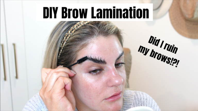 I tried brow lamination on my thick, coarse brows…