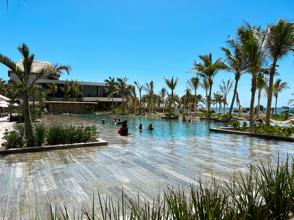 The party pool at Secrets Moxche