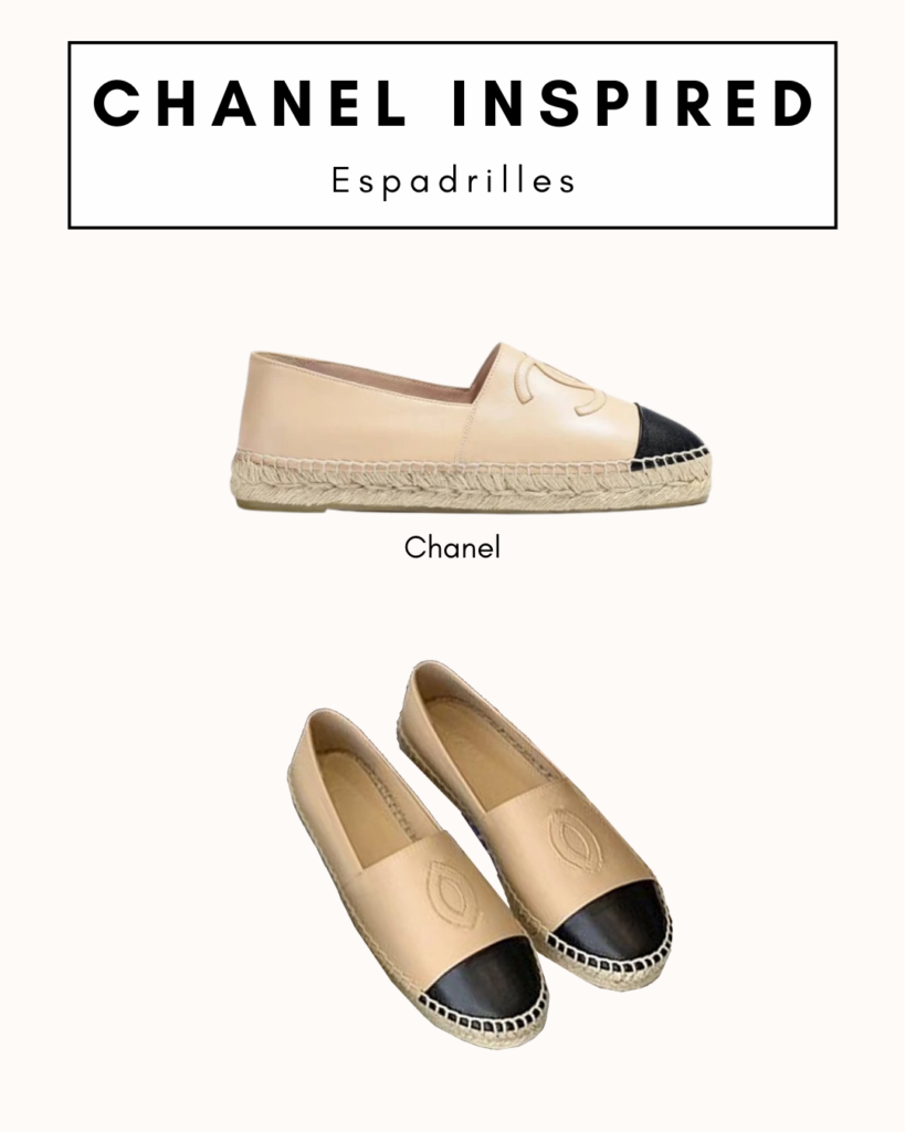 Chanel inspired espadrilles dupe
