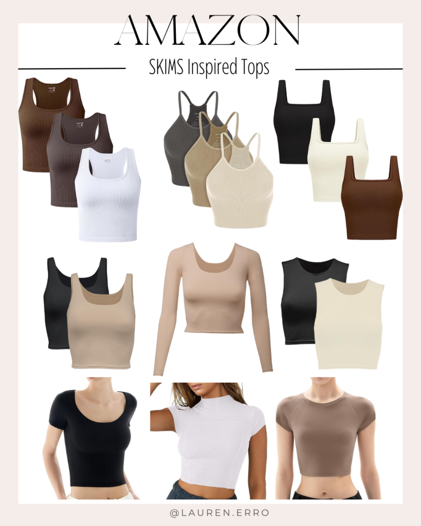skims inspired tops tees tanks dupe