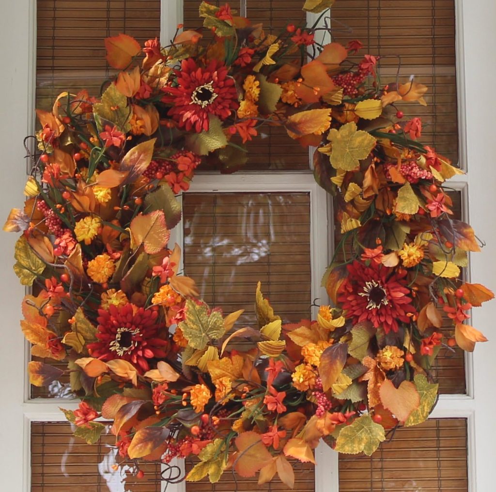 Highland Silk Fall Door Wreath