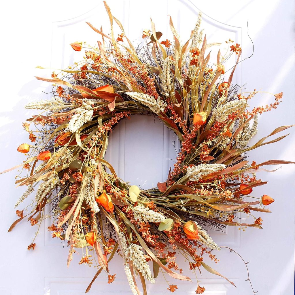 Farmhouse fall wreath