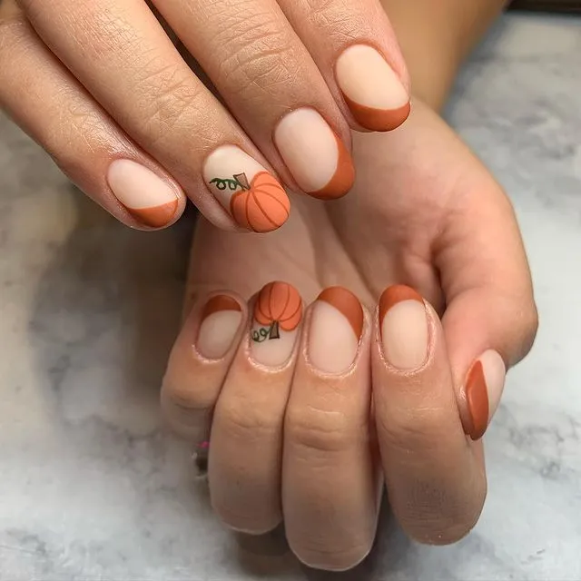 Pumpkin-Nails-for-Fall
