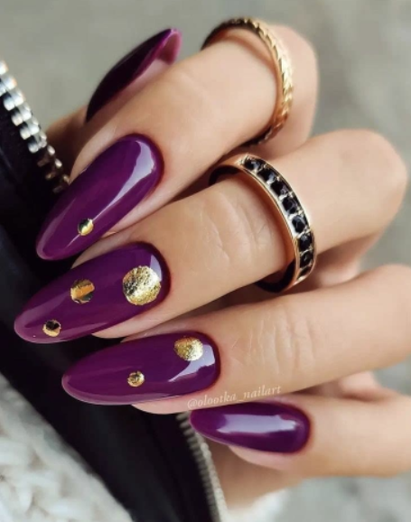 purple-and-gold-nails-designs