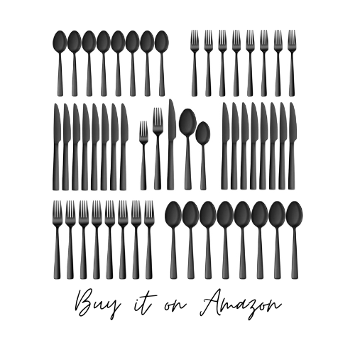 black silverware