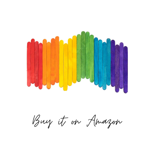 rainbow Popsicle sticks