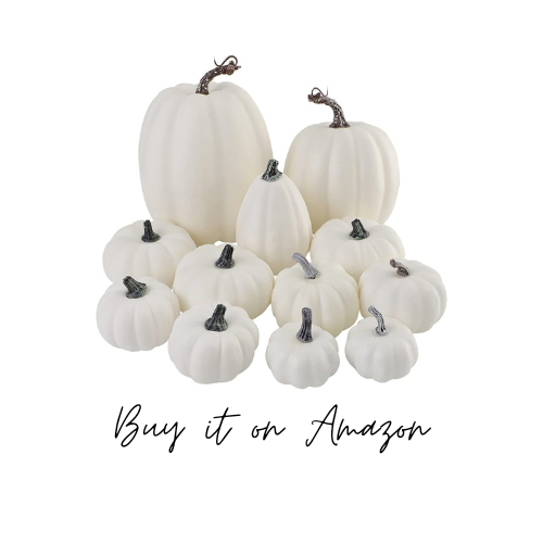 white pumpkin set