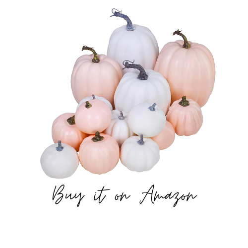 pink and white pumpkins