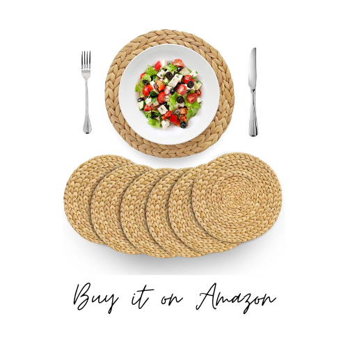 round woven placemats