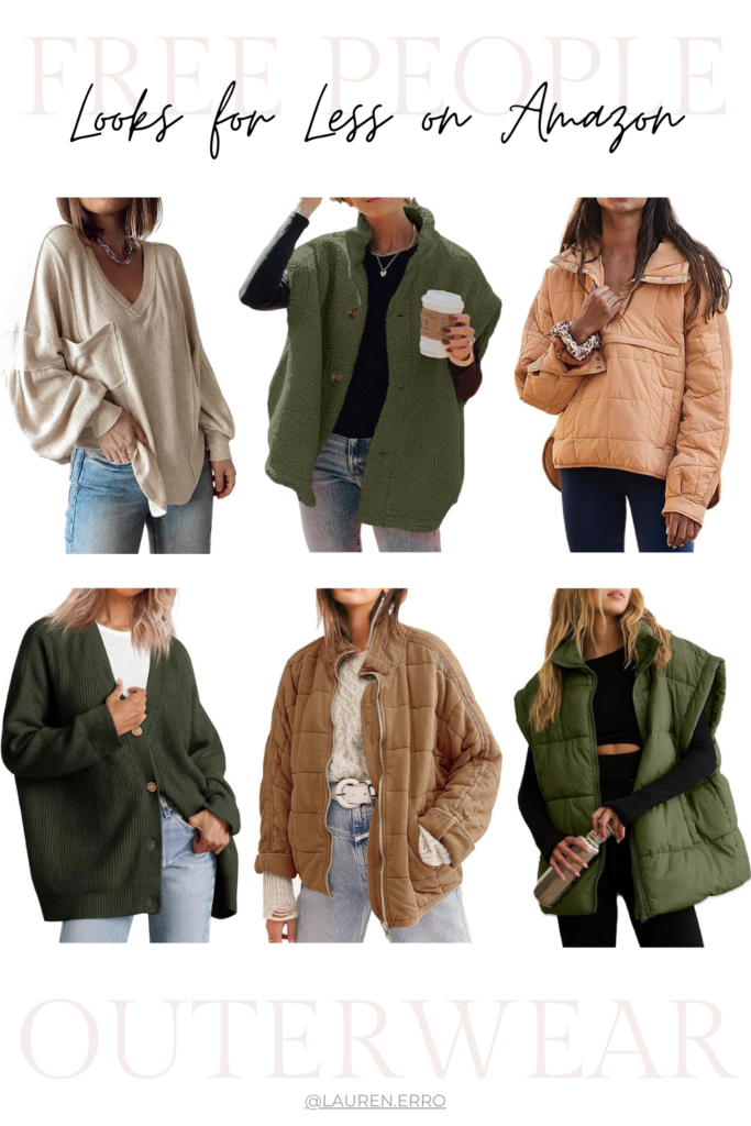 Free People outerwear dupes