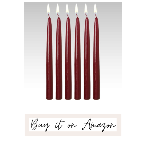 Red tapered Candles