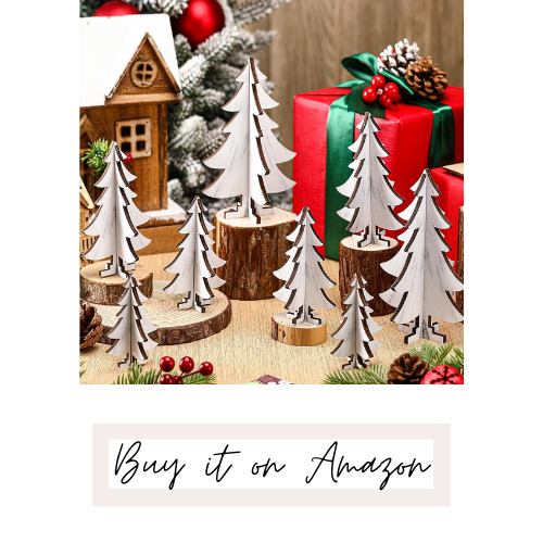 Christmas tree table decor