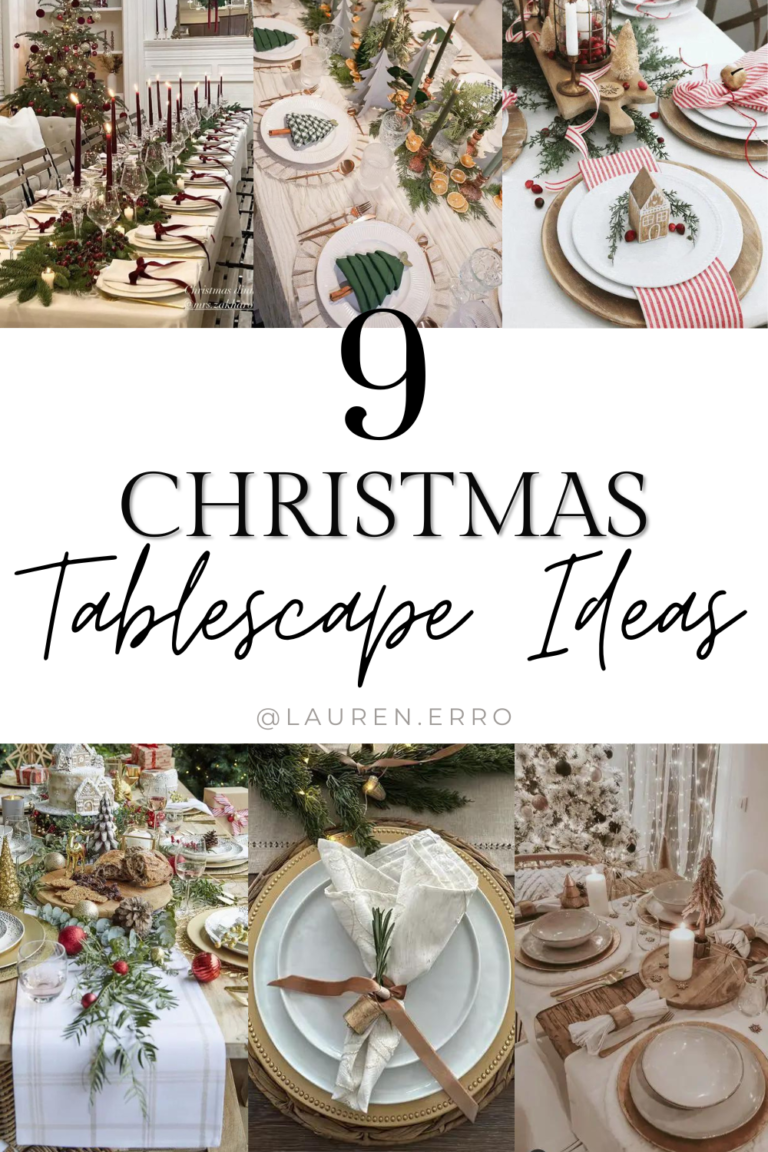 9 Christmas Tablescape Ideas