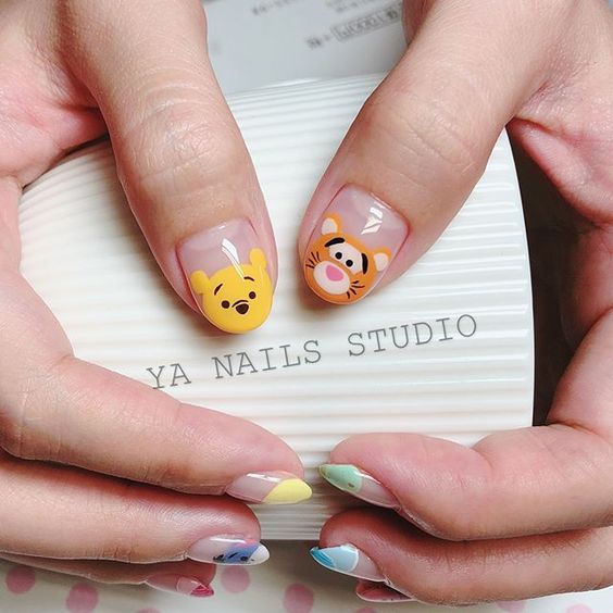 Disney Winnie the pooh nails