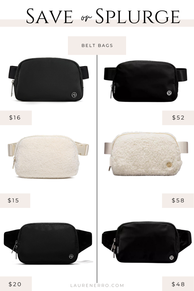 Lululemon Activewear Dupes - Belt bags