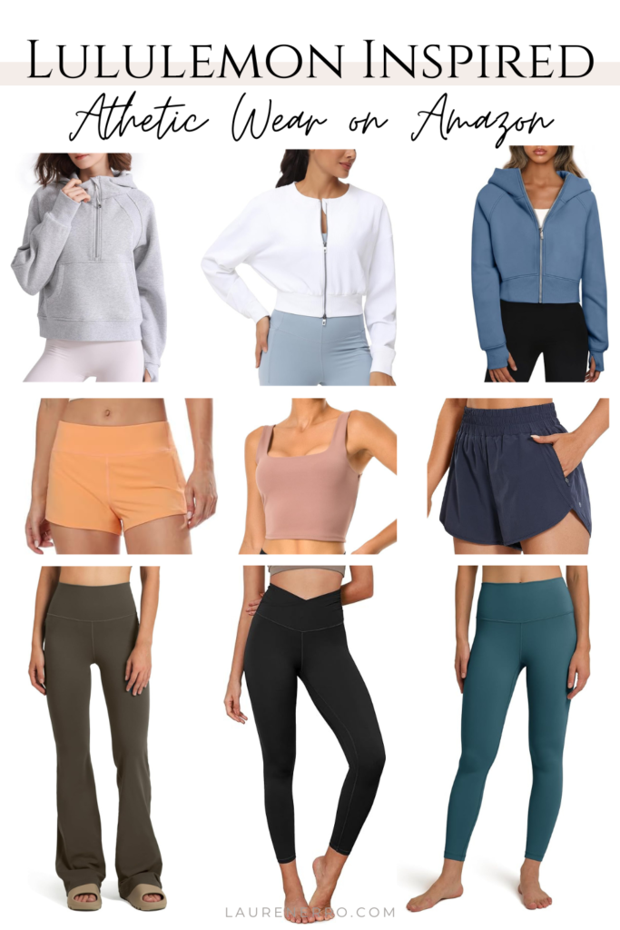 Lululemon activewear dupes on amazon