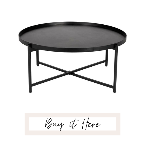 black round coffee table

