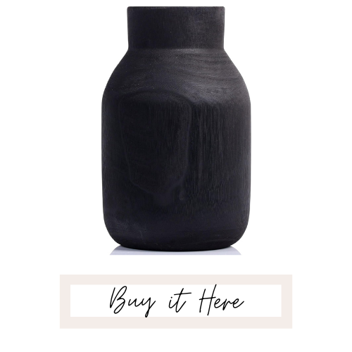 black vase