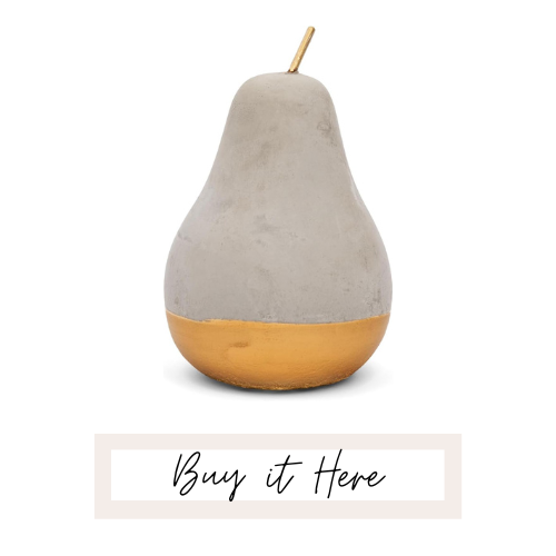 concrete decorative pear