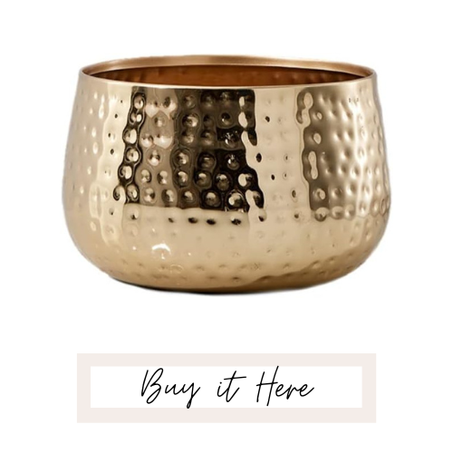 decorative gold bowl