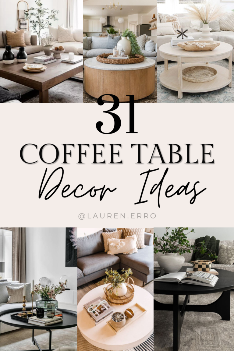 31 Coffee Table Decor Ideas and Styling Tips