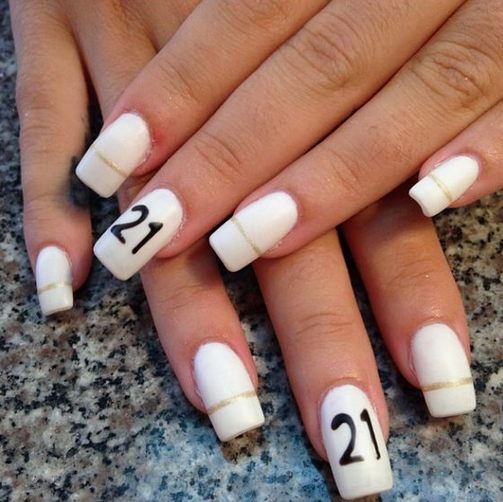 21 Awesome 21st Birthday Nail Ideas