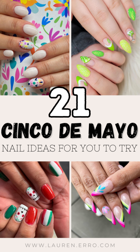 Colorful Cinco De Mayo Nail Ideas