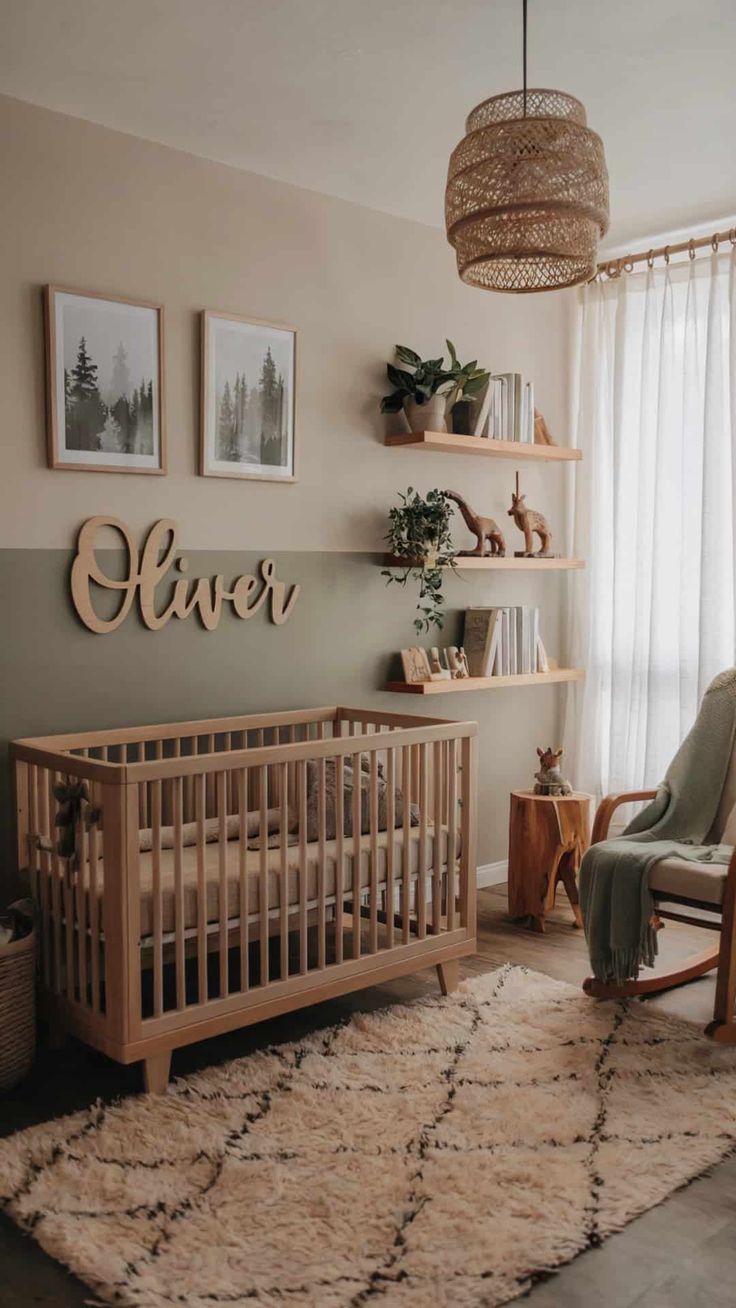 nursery ideas for baby boy - light fixture
