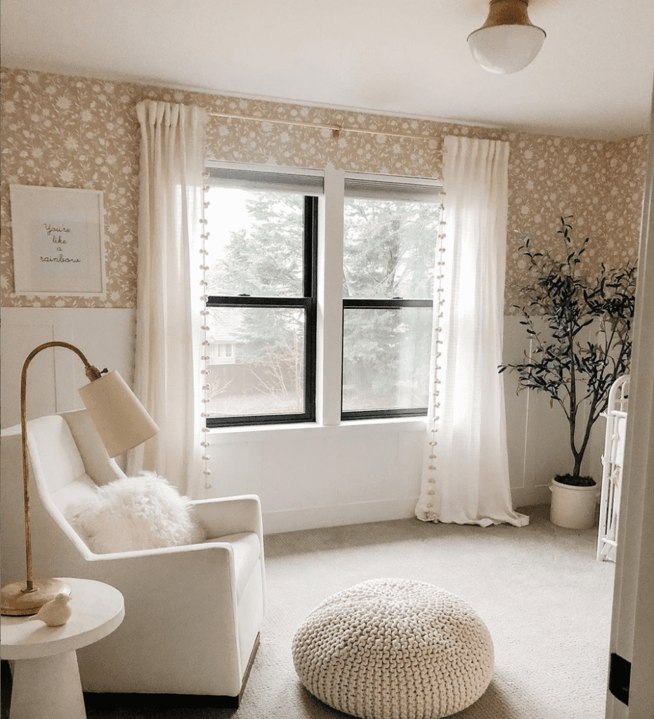 nursery ideas for baby girl - floor cushion