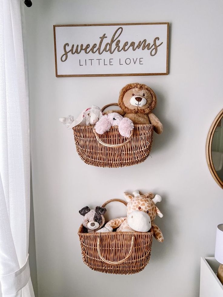 nursery ideas for baby girl - toy storage